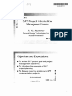 SAT Project Introduction:: Management Issues