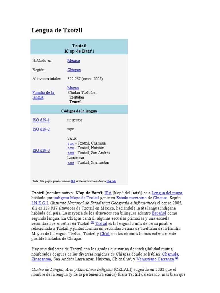 Lengua de Tzotzil Verbo Número gramatical