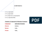 Assignment 5 by (Aaradin Bhanbro) Algebraic Formulas: Compound Glucose Butane Octane