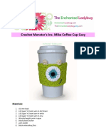 Crochet Monster's Inc. Mike Coffee Cup Cozy: Materials