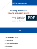 School of Electrical Engineering: Internship Presentation