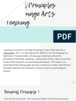 Principles in Language Arts Teaching