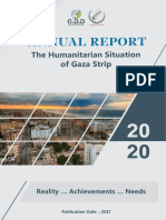 The Annual Report On The Humanitarian Situation of Gaza Strip 2020