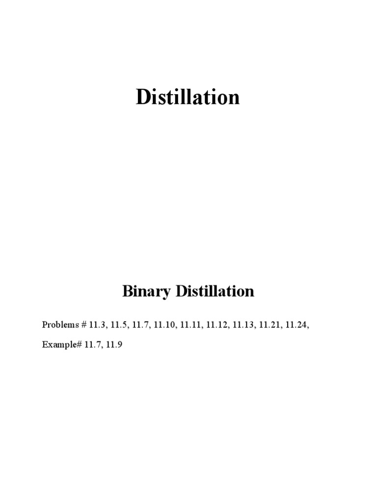 Light Key Component in Distillation | PDF | Distillation | Phases Of Matter