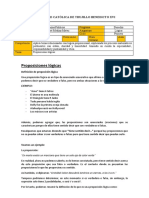 SESION 2 Proposiciones Lógicas Materia Informativo Parte I