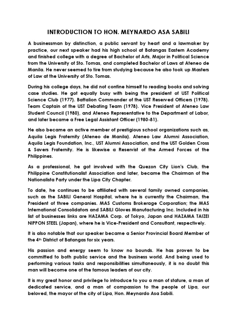 INTRODUCTION TO Mayor  PDF  Social Institutions  Social Science