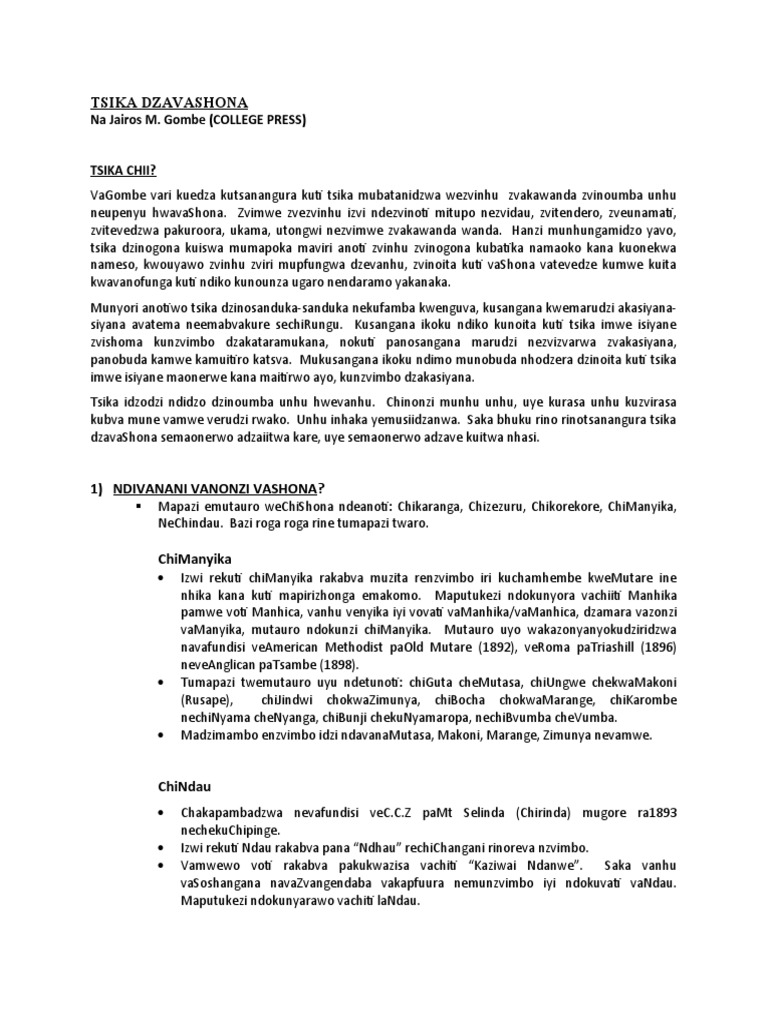 tsika-dzevashona-tsananguro-nemaitiro-pdf-languages-of-africa-bantu