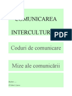 COMUNICAREA INTERCULTURALĂ_Tema