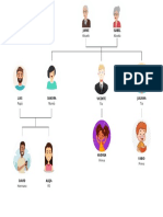 Black and White Simple Corporate Family Tree