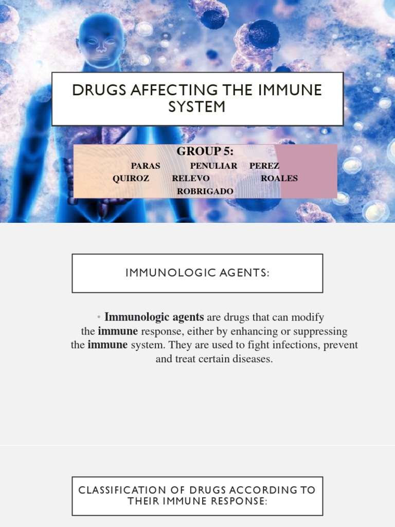 Immunologic Agents and Their Effects | PDF | Immune System | Vaccines