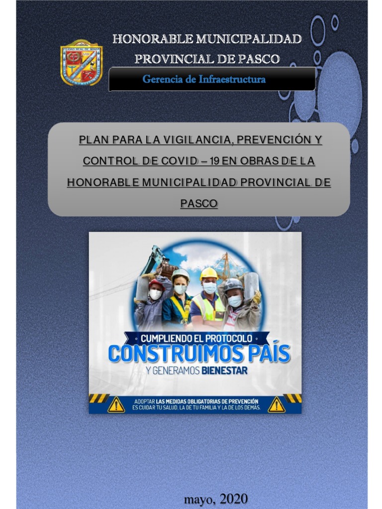Plan de Seguridad Ante El Covid 19 | PDF | Lavado de manos | Seguridad ...
