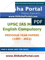 E Book IAS Main English Compulsory Papers Year 1997 2012