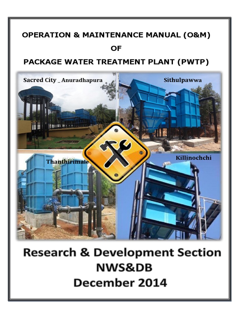 Operation & Maintenance Manual (O&M) OF Package Water Treatment Plant ...