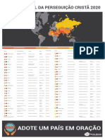 LISTA DA PERSEGUIÇÃO CRISTÃ