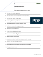 Change To Passive Voice No 1