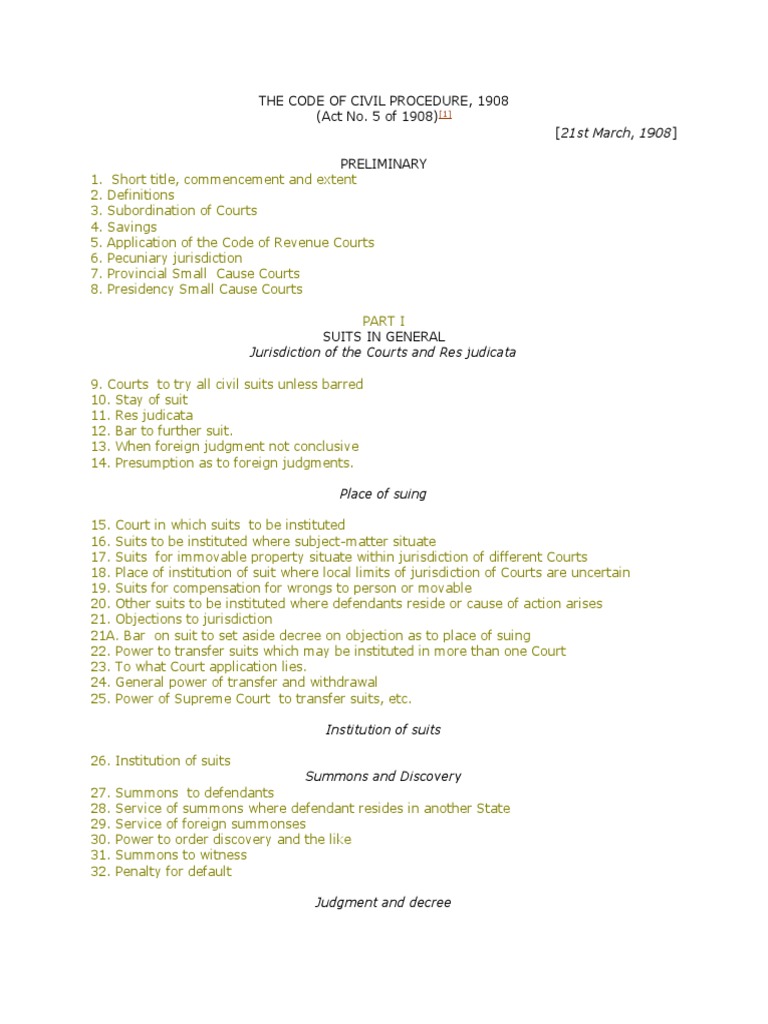 The Code of Civil Procedure | PDF | Lawsuit | Interrogatories