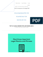 Top 121 Legal Maxims With Meaning For CLAT and Judiciary (2021)