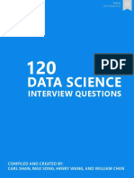 120 Data Science Interview Questions