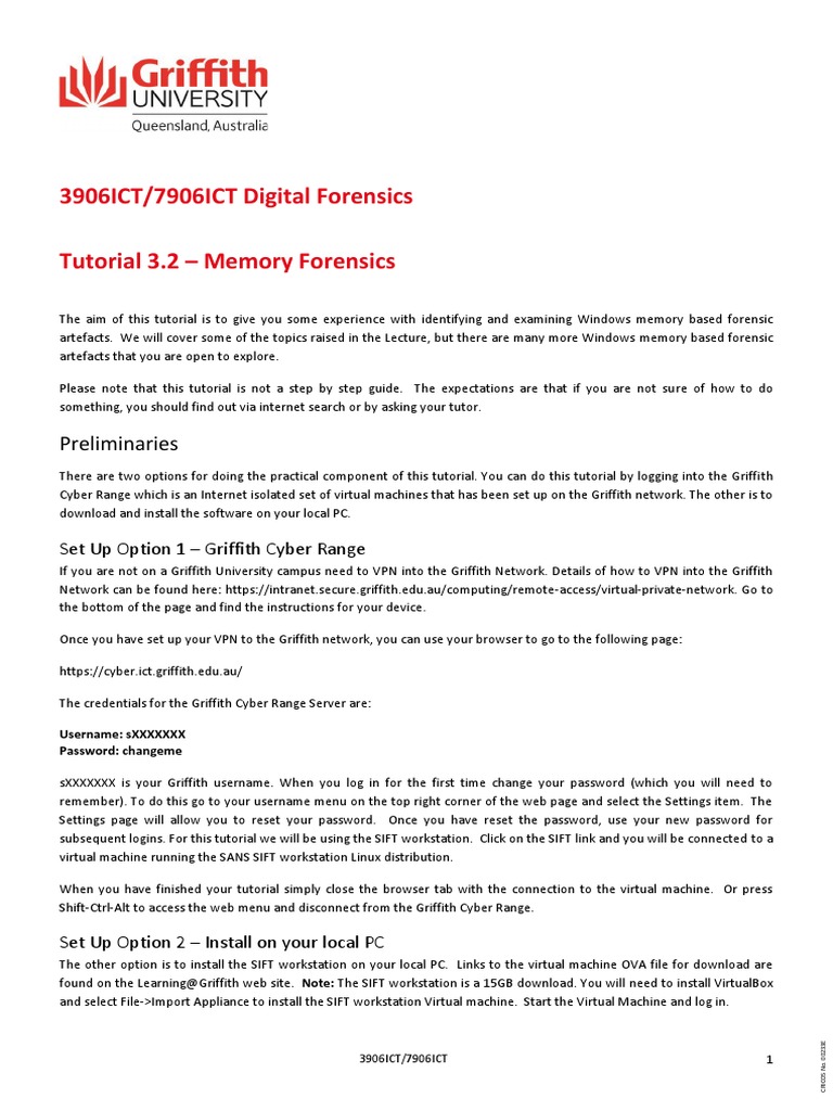 Memory Forensics with SIFT Workstation | PDF | World Wide Web ...