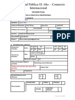 Informe Final de Pasantias Comercio Internacional