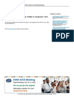 Design of Efficient Mirror Adder in Quantum-Dot Cellular Automata