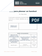 Gua para Planear Un Handout