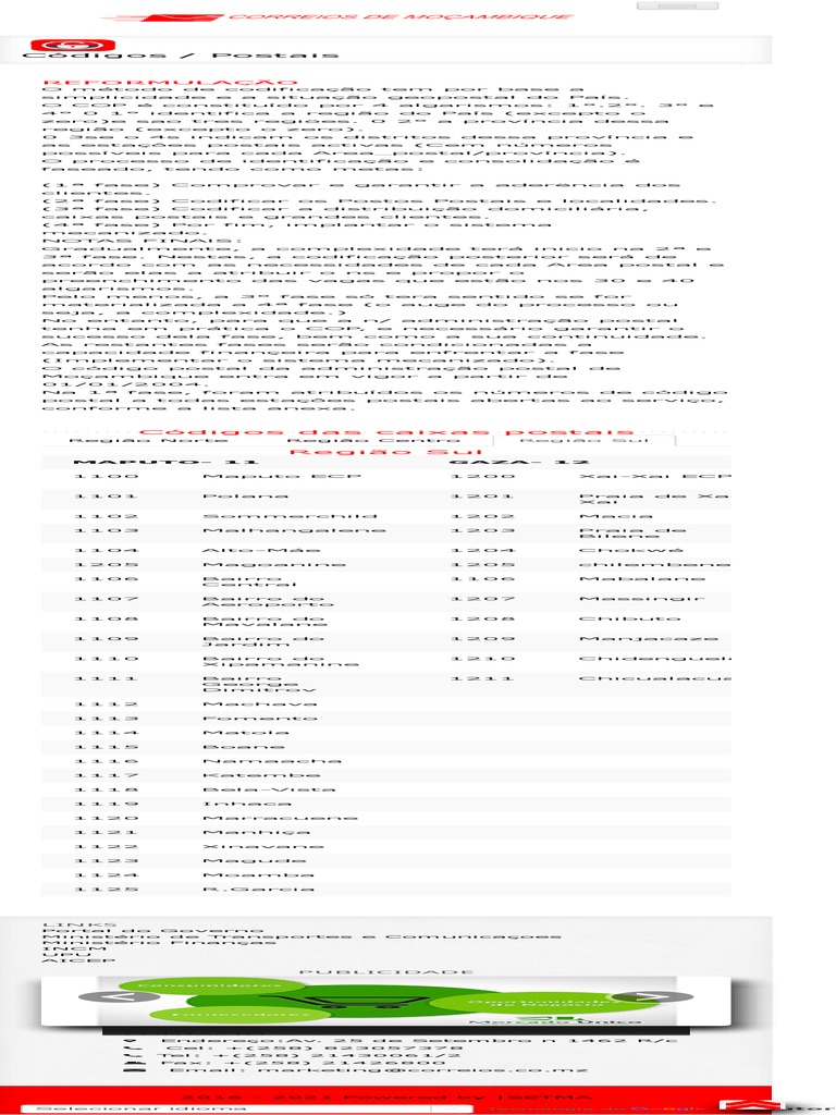 Correios de Moçambique PDF