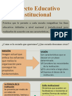 Proyecto Educativo Institucional  Clase