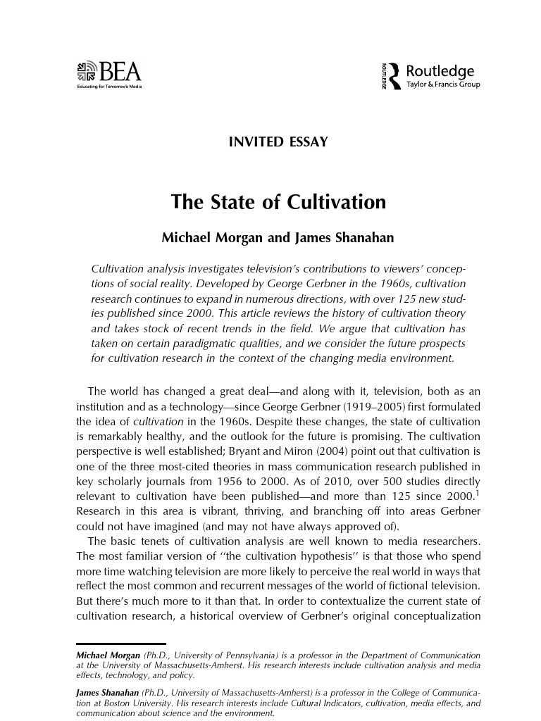Cultivation theory examples picture