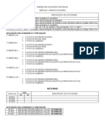 Agenda de Avaliação Individual