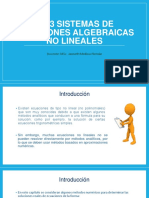 UD3 Sistemas de Ecuaciones Algebraicas No Lineales