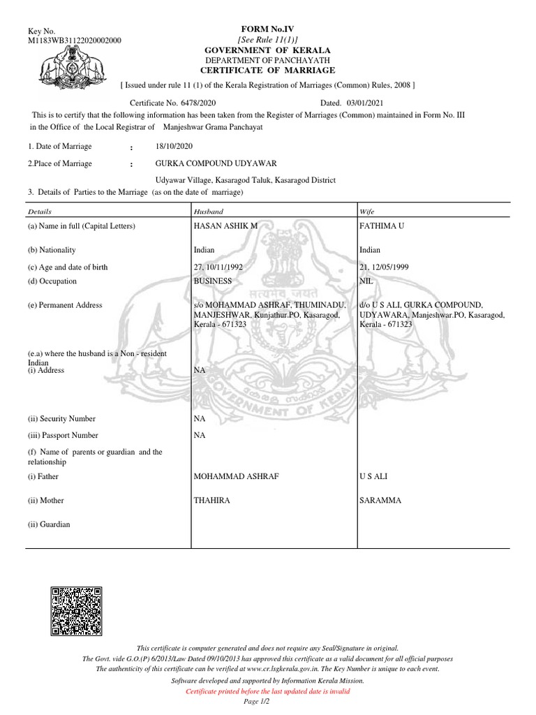 Birth Certificate Download Kerala