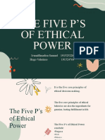The Five P'S of Ethical Power: Ivanaelmadisa Samuel 191525228 Hugo Valerimo 191524764