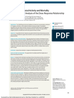 Leisure Time Physical Activity and Mortality A Detailed Pooled Analysis of The Dose-Response Relationship