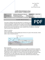 Corrosion and Degradation of Materials