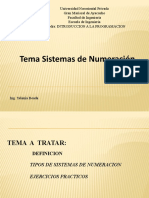 Tema. Sistema de Numeracion