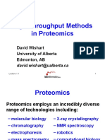 High Throughput Methods in Proteomics: David Wishart University of Alberta Edmonton, AB