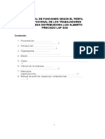 Manual de funciones según perfil ocupacional
