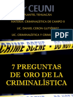 Criminalistica de Campo Ii