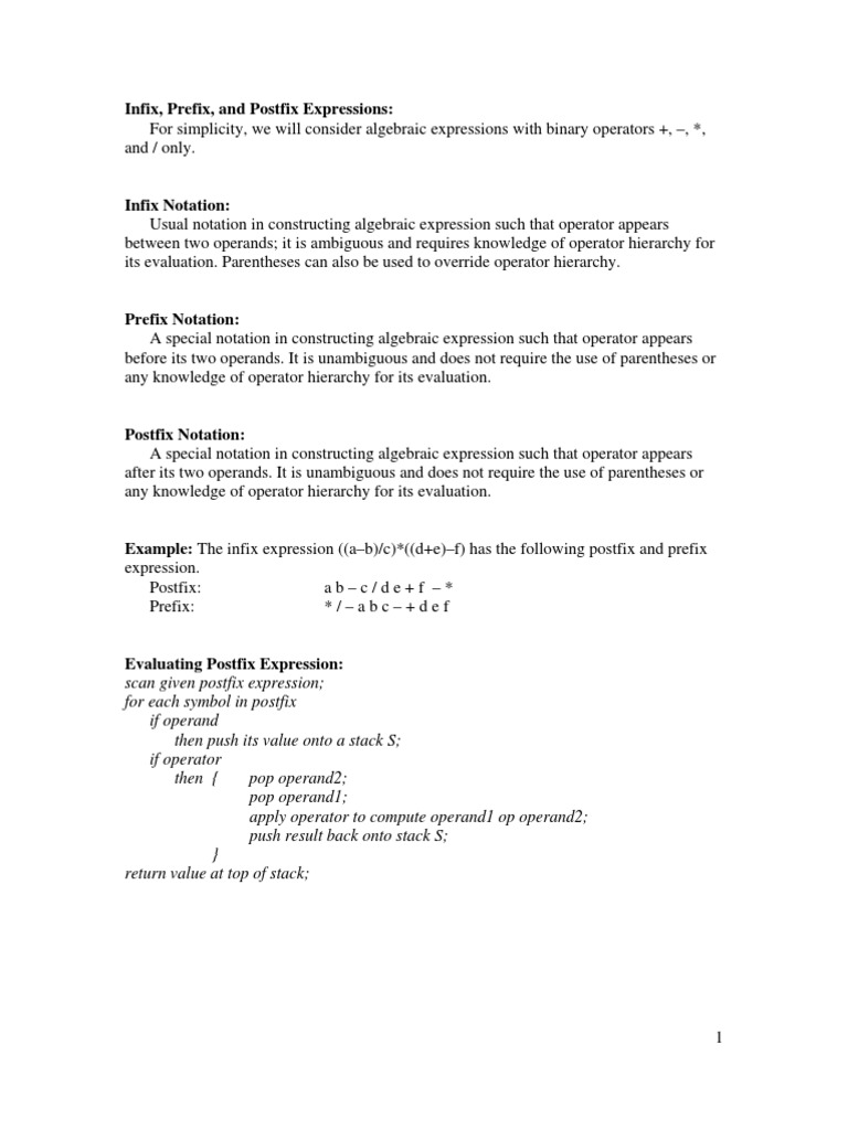 Infix | PDF