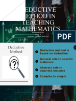 Deductive Method in Teaching Mathematics