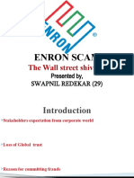 Enron Scam: The Wall Street Shiver's