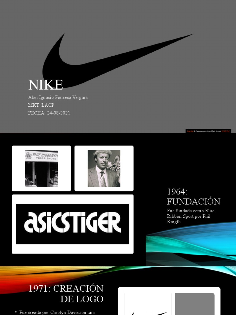 Pila de Espectador Pepino Nike Linea Del Tiempo | PDF | Nike