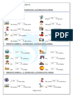 Ejercicios en Presente Simple en La Forma Afirmativa