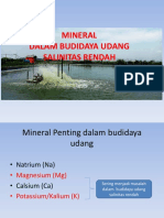 MINERAL UNTUK UDANG SALINITAS RENDAH