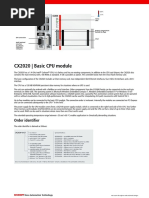 CX2020 - Basic CPU Module: Order Identifier