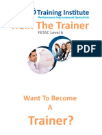 Train The Trainer: FETAC Level 6