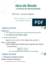 03 Algebra de Boole Funções Portas Lógicas