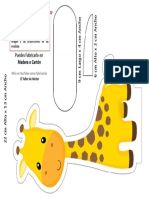 Centro Mesa Safari PDF Plantilla Descarga Gratis