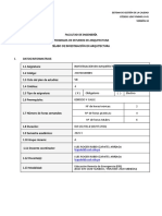 Silabo 2021-I INVESTIGACIÓN EN ARQUITECTURA A